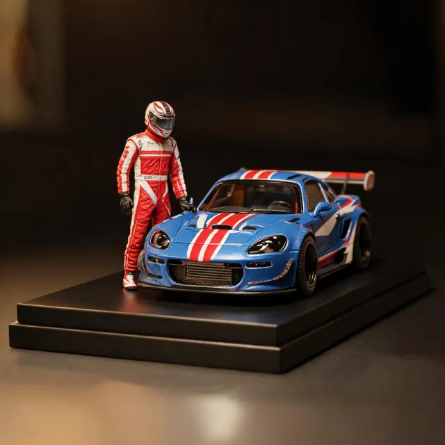 Collectible racing character playset